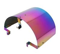 EJUOYO Filtri Aria Motore Auto per Filtro di aspirazione Aria Universale da 2,5" - 3,5" Copertura Protettiva Antipolvere per Filtro Aria Auto Filtro Aria(Neo Chrome)
