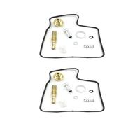 EJUOYO Kit Cilindro Kit di Riparazione e ricostruzione del carburatore per Honda Shadow Spirit Ace 750 VT750C VT750Cd VT750Dc Kit Cilindro pistone Motore(2 Set)