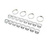 EJUOYO Paracalore Scarico Moto Adatto per BMW R1200/1250GS F7/F800GS Moto Protezione Termica per Tubo di Scarico Curvo Copri-marmitta per Moto(Silver)