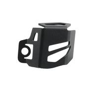 EJUOYO Paracalore Scarico Moto Adatto per Fantic Caballero Flat Track 125 250 500, Copri Serbatoio Liquido Freno Posteriore in Lega, Accessori Copri-marmitta per Moto(No Logo Black)