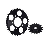 EJUOYO Pignone Motore Anteriore 1 Set di Catena con pignone Anteriore e Posteriore e Catena Did Adatta per Honda Steed Steed400 Steed600 400 600 Pignone Denti Trasmissione Catena(1set Gear)