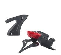 EJUOYO Portatarga Moto Adatto per Trident 660 2021- Copertura Catena Posteriore per Motocicletta Supporto Coda Corta Supporto Targa Portatarga(1 Set - Red)