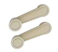 EJUOYO Pulsantiera Alzacristalli Maniglie per alzacristalli, universali, per alzacristalli Auto, manovella, Leva della Porta, Ricambio Alzacristallo(Beige)
