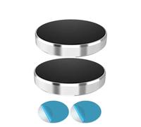 EJUOYO Soporte Movil Coche Supporto Telefono Auto Supporto magnetico per telefono da auto, supporto magnetico universale da attaccare al cruscotto dell'auto, parete(2pcs Silver)