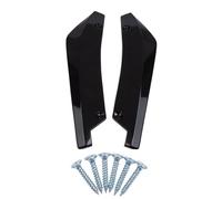 EJUOYO Spoiler Frontali per Auto 1 Paio di Alette in Fibra di Carbonio per Estensione Gonna Laterale paraurti Anteriore Posteriore Auto Striscia Spoiler diffusore Splitter Accessori per Auto(Black)