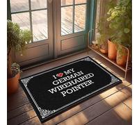 EJXN In House Zerbino | Dark, Welcome Home, I Love My German Wirehaired Pointer - Things for Teens/Zerbino per interni per porta d'ingresso/decorazione retrò e porta d'ingresso all'aperto (40 x 60 cm)