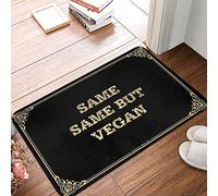 EJXN Piccolo tappeto da ingresso, struttura durevole e grazioso tocco di lusso, resistente alle intemperie, in polipropilene, identico ma vegano (65 x 90 cm)