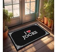 EJXN Runners Dollar Bill | I Love Jocks - Fall & Kitchen Cushioned/Outsoor - Grande tappetino di benvenuto per porta d'ingresso, accessori per camera da letto (50 x 80 cm)