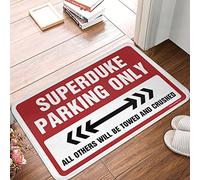 EJXN Tappeto antiscivolo per interni con scritta "Welcome", decorazione retrò per la camera da letto Superduke Parking Only - Fragolina Dolcecuore Decorazione Bagno | Tappetini di benvenuto per porta