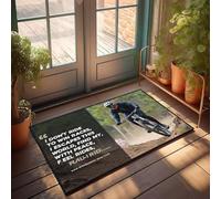 EJXN Tappeto da patio Cherry | Ride For Peace, Not Just Wins. - Thankful Kitchen & Fast Drying Bath/Soft - Tappeto da esterno impermeabile, bagno da uomo (50 x 80 cm)