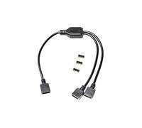 EK Water Blocks Loop D-RGB 2-Way Cavo splitter RGB Nero 3831109848050