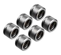 EK Water Blocks EK-Quantum Torque HDC 16 - 6er-Pack, Satin Titanium