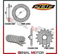 EK1225G Kit Catena Corona Pignone 18 42 530 PBR TRIUMPH SPEED TRIPLE 2005 > 2012