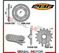 EK1235G Catena Corona Pignone 16 47 525 PBR TRIUMPH STREET TRIPLE 2008 > 2016