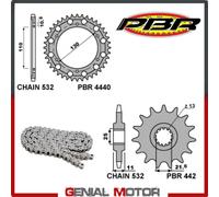 EK1872G Kit Catena Corona Pignone 16 / 48 / 532 PBR YAMAHA YZF-R6 2003 > 2005
