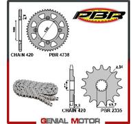 EK1905 Kit Catena Corona Pignone 14 / 47 / 420 PBR YAMAHA YZ 2018 > 2019