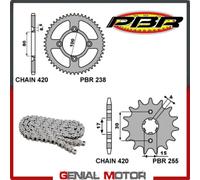 EK2524 Kit Catena Corona Pignone 14 / 46 / 420 PBR HONDA CRF F4 2004 > 2013