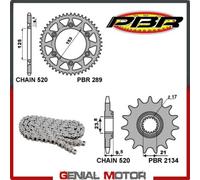EK2526 Kit Catena Corona Pignone 13 / 48 / 520 PBR HONDA CRF-R 4T 2005 > 2017