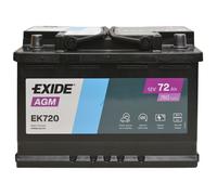 EK720 Batteria AGM Exide 70Ah 760 A Positivo Destra L03 B13