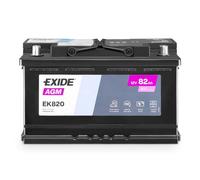 EK820 Batteria AGM Exide 82Ah 800 A 12v Positivo Destra 580901080 Start Stop