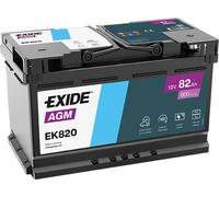 EXIDE 82, Ah 800, A/EN EK820 L 315mm B 175mm H 190mm