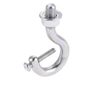 EKalgretrA 1 gancio in acciaio inossidabile a forma di J con filettatura, for montaggio a parete o soffitto, for carichi pesanti, for illuminazione ad alta baia Gancio a Vite in Acciaio Inox