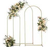 EKalgretrA Arco per Matrimonio 1 pz. Supporto ad Arco Dorato in Metallo for Matrimonio, Compleanno, Festa, Decorazione ad Arco, Supporto ad Arco, Palloncino, Sfondo for Display(6FT(80x180cm))