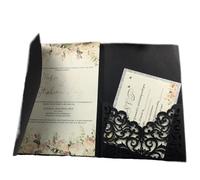EKalgretrA Biglietto Matrimonio 1pcs Fold Wedding Invitation Card Greeting Invite With Envelope(Color 6)