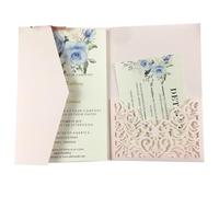 EKalgretrA Biglietto Matrimonio 1pcs Fold Wedding Invitation Card Greeting Invite With Envelope(Color 9)