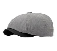EKalgretrA Cappellino da Venditore di Giornali Berretti Primavera Estate for Uomo Donna Pittore Cappello Berretto Ottagonale Piatto Scozzese Maschio Femmina(Light Grey)