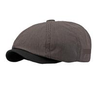 EKalgretrA Cappellino da Venditore di Giornali Berretti Primavera Estate for Uomo Donna Pittore Cappello Berretto Ottagonale Piatto Scozzese Maschio Femmina(Coffee)