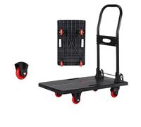 EKalgretrA Carrello con Pianale Carrello for la movimentazione dei Materiali con pianale Pieghevole, Carrello Manuale Multifunzionale, Ruota Universale, logistica, Vendita all'Ingrosso