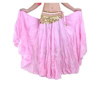 EKalgretrA Gonna per Danza del Ventre Gonna a Dondolo for Danza del Ventre, Costume for Ragazze(Pink)