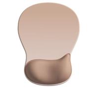 EKalgretrA Mousepad Con Supporto Polso Tappetino for mouse ergonomico con supporto for poggiapolsi in gel Comodo tappetino for da gioco for base in PU antiscivolo(Dark Brown)