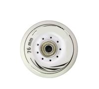 EKalgretrA Ruote in Linea 8 Pz/Set 80mm 76mm 72mm 90A Rulli Pattini in Linea da Slalom Ruota for Pattinaggio for Adulti Ruote A(White 76mm ABEC7)