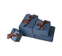 EKalgretrA Scatola Portaconfetti Matrimonio 25 scatole di Caramelle for Matrimonio, Pieghevoli, in Carta for imballaggio(8X8X5CM_Blue)