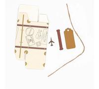 EKalgretrA Scatola Portaconfetti Matrimonio 50 Pezzi di Caramelle Scatola Creativa Mini Valigia imballaggio Cartone Nozze Forniture for Feste Eventi bomboniere con Carta