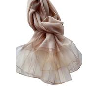 EKalgretrA Sciarpe Per Stagione Calda Sciarpa lunga da donna in seta di gelso, scialle leggero primaverile autunnale, elegante accessorio lusso, tinta unita versatile