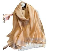 EKalgretrA Sciarpe Per Stagione Calda Sciarpa lunga di lusso for le donne Elegante Hijab for la spiaggia da viaggio Morbida macchia Fazzoletto collo Scialle Sciarpe seta imitazione tinta unita
