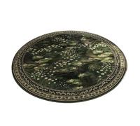 EKalgretrA Tappeto Floreale Tappeto Rotondo Con Stampa Floreale Botanica Art Green Plant Pattern Morbido Antiscivolo for La Casa, for Soggiorno, Camera Da Letto, Cucina