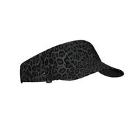 EKalgretrA Visiera Donna da Sole Cappelli con Visiera Parasole Sportiva Stampa Leopardata Nera Uomo Donna Cappello Superiore Vuoto rinfrescante Leggero e Ripiegabile for la Corsa di Tennis Golf