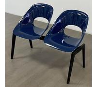 EKDJSN Banc de Salle D'attente, Panca for Sala D'Attesa Panchine da Esterno,Posti a Sedere in Plastica for Ricevimento Ospiti for Centri Commerciali e Caffetterie,Mobili Decorativi(Blue A,2-Seat)