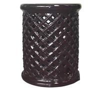 EKDJSN Cinese Sgabello, Sgabello Porcellana, Sgabello Decorativo Smaltato E Scavato, Sgabello Da Giardino Smaltato e Dipinto a Mano, Sgabello da Trucco, Tavolino Laterale, Portavaso(Brown)