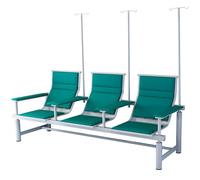 EKDJSN Poltrona per Prelievo di Sangue, Sedie for Infusione IV con Braccioli, Panca for Sala D'attesa, Sedia D'attesa for Infusione con Supporto for Flebo for Cliniche Nella Hall(Green,3-seater)