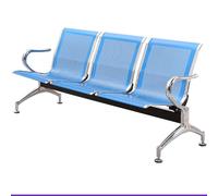 EKDJSN Sedie per Sala D'attesa a 3 Posti Sedie for Ufficio e Reception per Gli Ospiti Mobili for L'attesa Panca con Braccioli, Panca for Sala D'attesa for Aeroporto, Banca, Ospedale, Salone(Blauw)