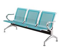 EKDJSN Sedie per Sala D'attesa a 3 Posti Sedie for Ufficio e Reception per Gli Ospiti Mobili for L'attesa Panca con Braccioli, Panca for Sala D'attesa for Aeroporto, Banca, Ospedale, Salone(Green)