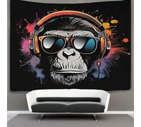 EKDKERBDI Gorilla Stampa 3D Arazzo Da Parete Poster Ornamento Murale Tapestry Accessori Divisori Arazzo Per Soggiorno Camera Da Letto 130cmx150cm