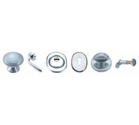 Porta blindata kit accessori dx cromo satinato