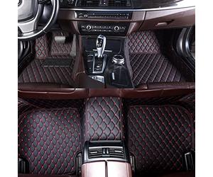 EKEGUY Tappetini Auto per Kia per NIRO SG2 2023 2024 2025 Tappetini Auto in Pelle Tappetini in Moquette (Colore : Nero Rosso)