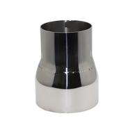 EKEGUY Tubo di Scarico Auto Tubo Scarico Auto Tubo Saldato Disponibile Diverse Misure Adattatore Riduttore Dritto Universale Acciaio Inossidabile Gola della Coda dell'auto(O.D 45mm-63mm)